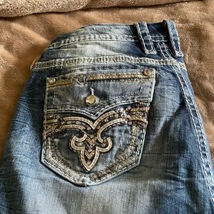 Like New Rock Revival Straight Jeans Size 34